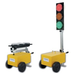 Semafor mobil cu quart - 3 lampi 